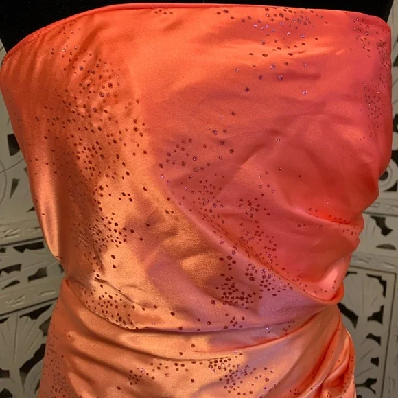☄️HOST PICK☄️ JUMP APPAREL SWEET CORAL & PURPLE SEQUINS FORMAL PROM DRESS GOWN - Picture 8 of 11